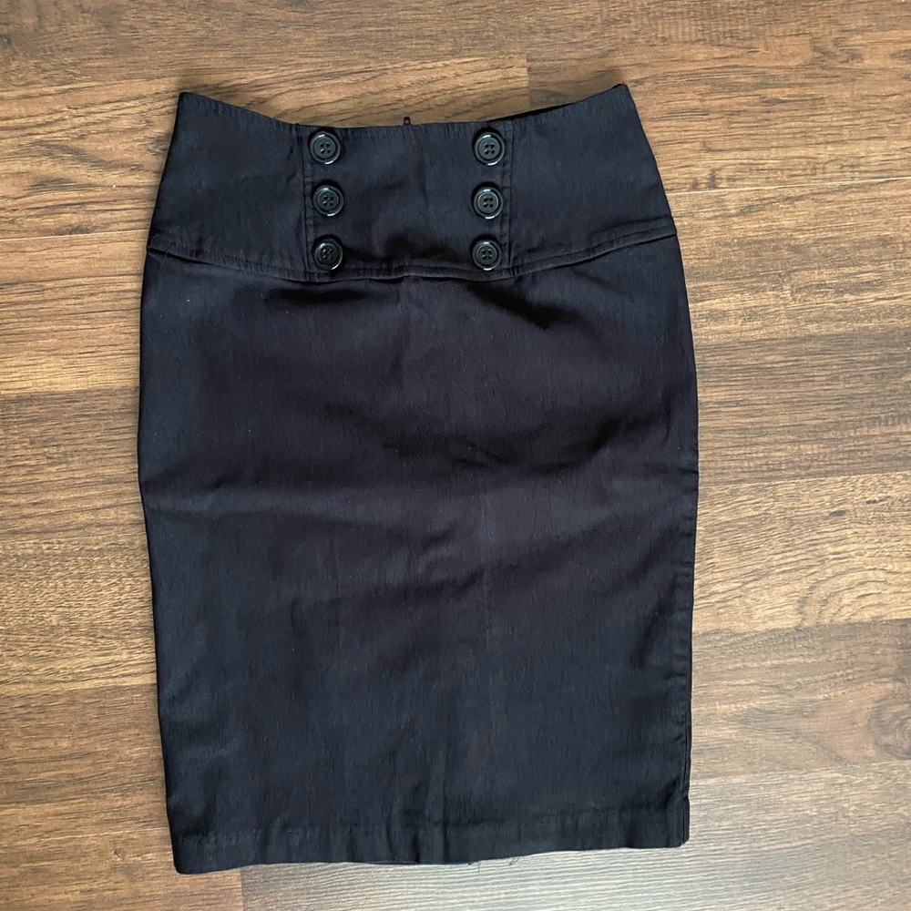 Vintage fashion gold black skirt size m